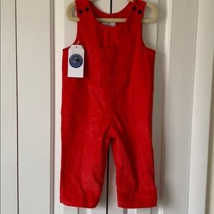 Red Corduroy Overall